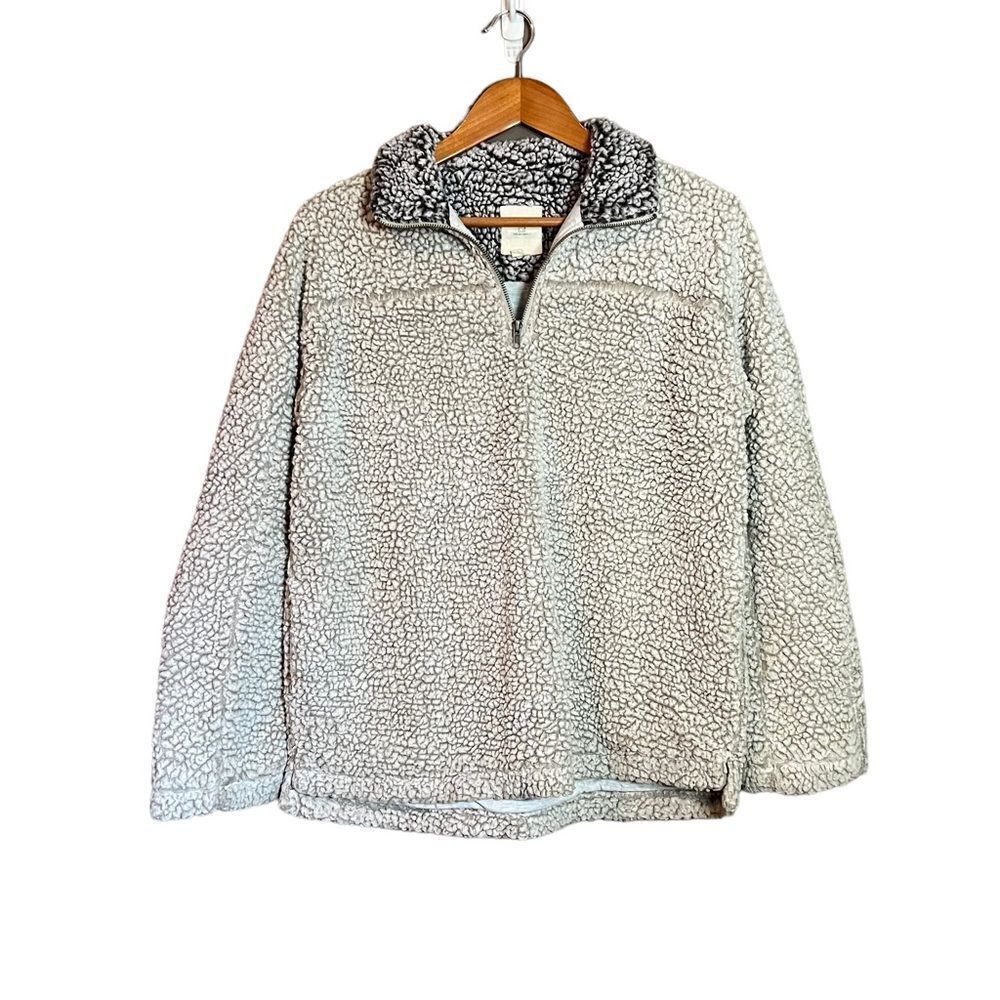 3 for $30! Thread & supply fuzzy 1/4 zip sweater